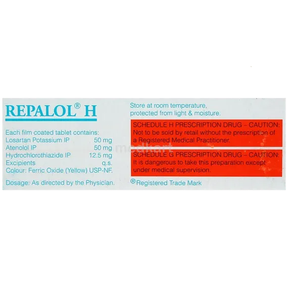 repalol h tablet 10's